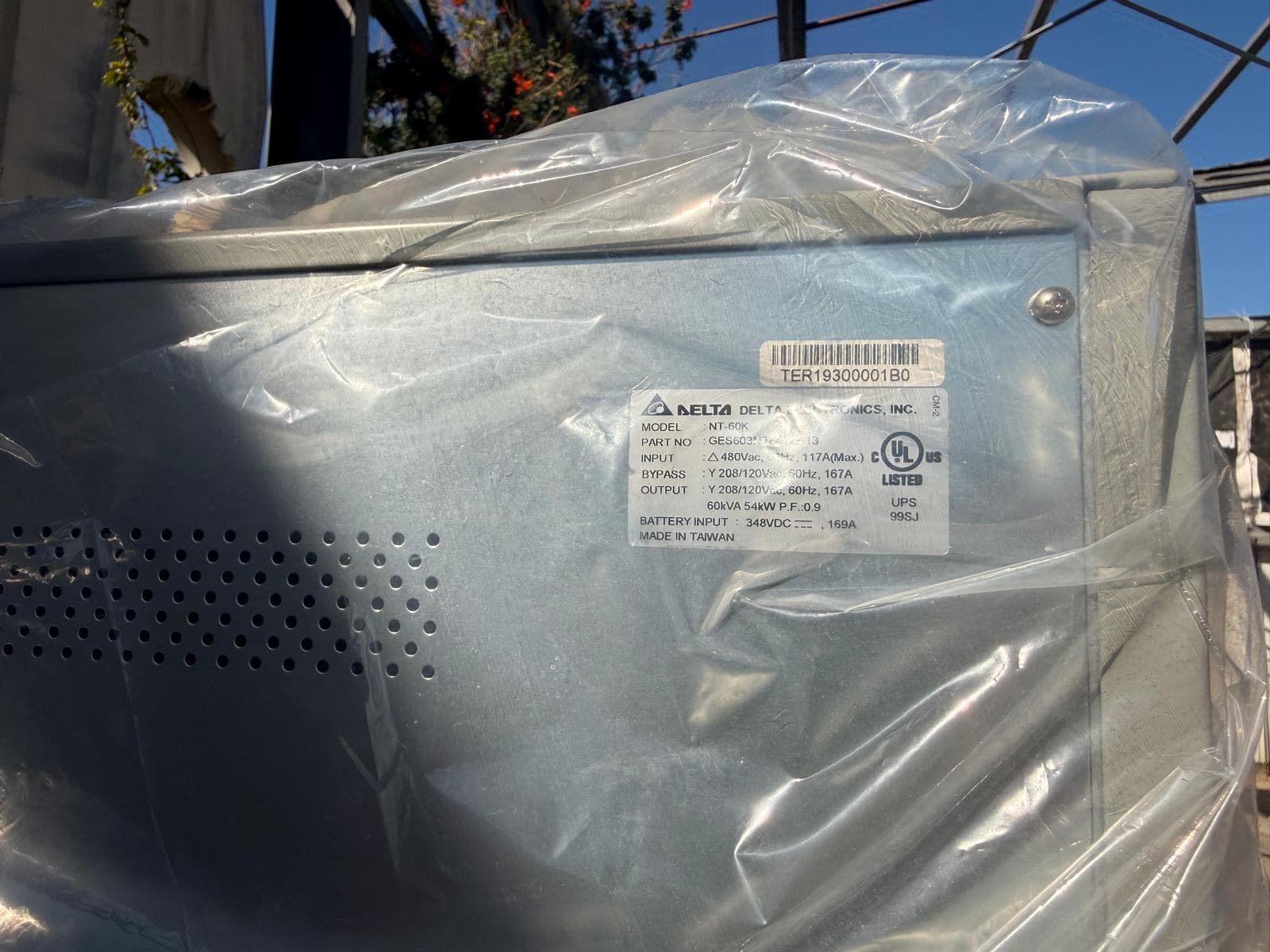מערכת אל-פסק תעשייתית תלת-פאזית Delta NT-60K, 60kVA – חדשה/כחדשה